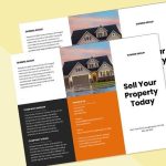 Free Tri-Fold Real Estate And Property Sell Brochure Template throughout Tri Fold Brochure Template Illustrator Free