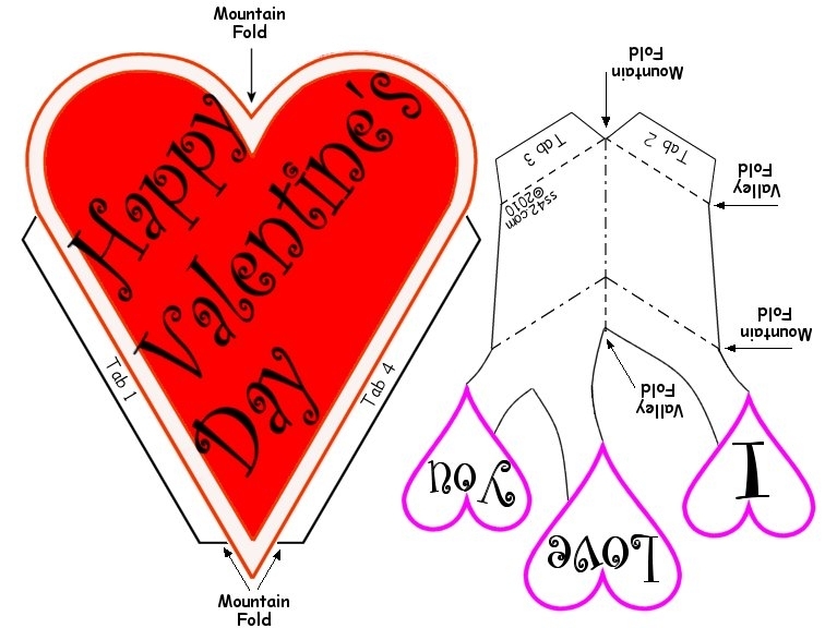 Free Valentine'S Day Pop-Up Card regarding Pop Up Card Templates Free Printable