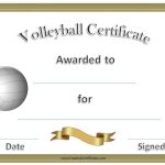 Free Volleyball Certificate Templates – Customize Online With Player Of The Day Certificate Template