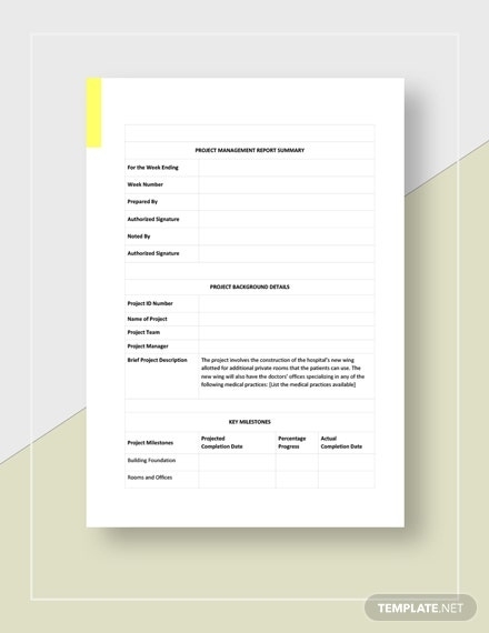 Free Weekly Project Management Status Report Template – Google Docs In Weekly Manager Report Template