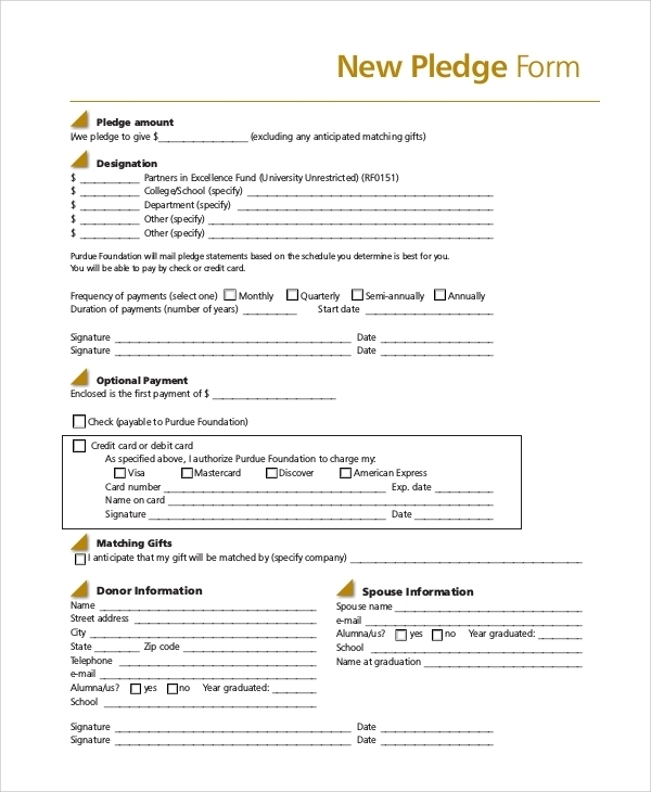 Fundraising Pledge Card Template – Professional Sample Template Pertaining To Building Fund Pledge Card Template