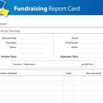 Fundraising Report Card Template with Fundraising Report Template