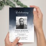 Funeral Announcement Card Template Funeral Invitation – Etsy With Regard To Funeral Invitation Card Template
