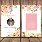 Funeral Prayer Card Template Editable Ms Word & Photoshop | Etsy Inside Prayer Card Template For Word