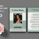 Funeral Prayer Card Template, Ms Word & Photoshop Template (1514442 Pertaining To Prayer Card Template For Word