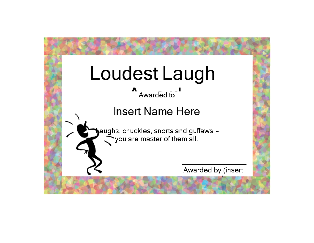 Funny Certificate | Templates At Allbusinesstemplates In Fun Certificate Templates