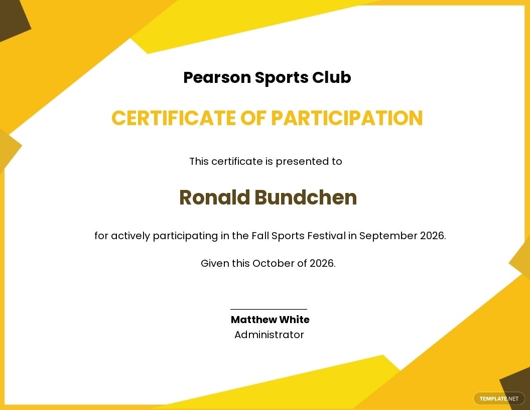 Funny Sports Participation Certificate Template – Google Docs, Word Regarding Free Funny Certificate Templates For Word