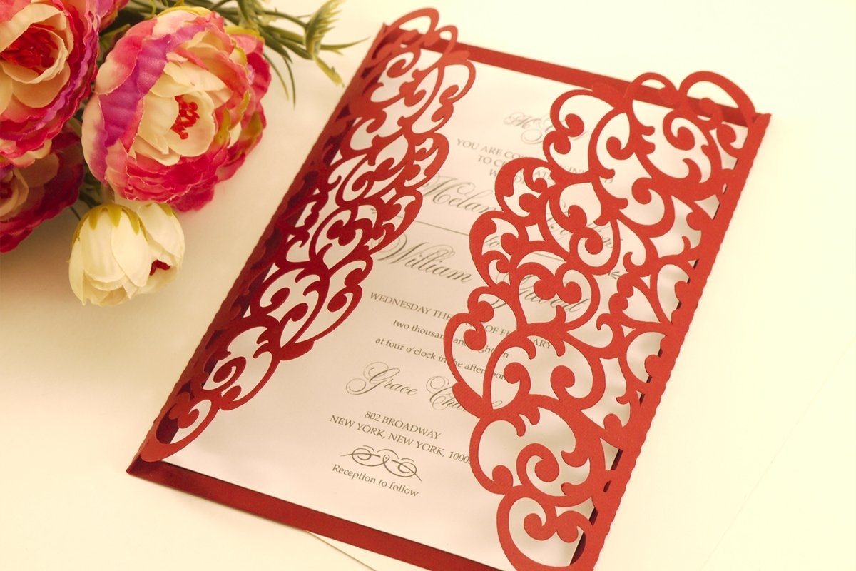 Gate Fold Wedding Invitation , 5X7, Svg Cricut Template (386625) | Card Within Free Svg Card Templates