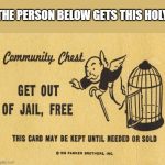 Get Out Of Jail Free Card Monopoly – Imgflip For Get Out Of Jail Free Card Template