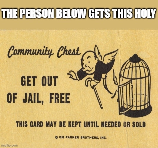 Get Out Of Jail Free Card Monopoly – Imgflip For Get Out Of Jail Free Card Template