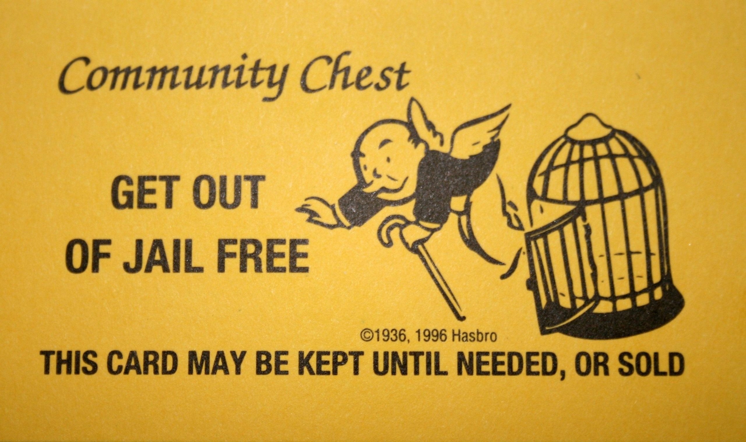 Get Out Of Jail Free Card Printable – Free Printable With Regard To Get Out Of Jail Free Card Template