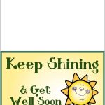 Get Well Card Templates Shining Sun Note Card Virtual Card For | Etsy Intended For Get Well Card Template