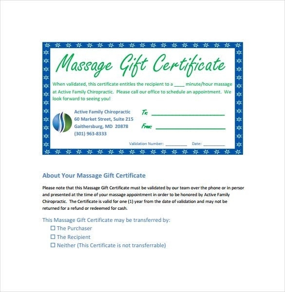Gift Certificate Template - 42+ Examples In Pdf, Word In Design Format Inside Massage Gift Certificate Template Free Download