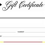 Gift Certificate Template | Free Word Templates With Fillable Gift Certificate Template Free