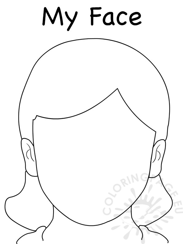 Girl Drawing Template At Getdrawings | Free Download Intended For Blank Face Template Preschool