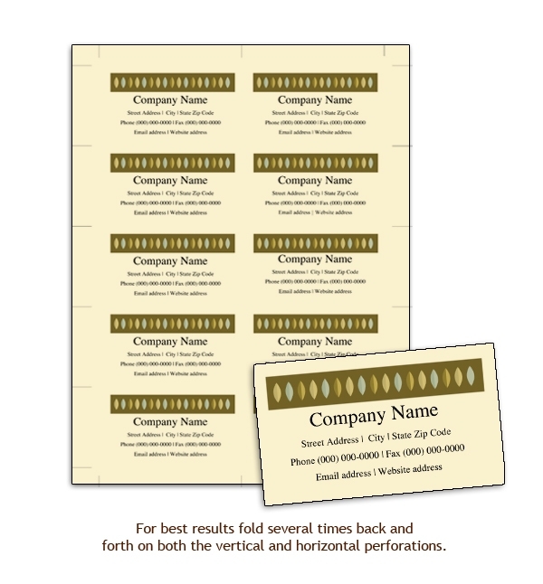 Golden Design Business Card - Southworth In Southworth Business Card Template