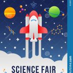 Gradient National Science Day Vertical Poster Banner For Science Fair For Science Fair Banner Template