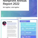 Gradient Nonprofit Annual Report Template With Non Profit Annual Report Template