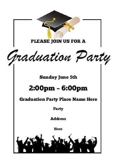 Graduation Party Invitations | Free Printable intended for Free Graduation Invitation Templates For Word