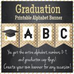 Graduation Printable Banner Printable Alphabet Instant For Graduation Banner Template