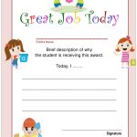 Great Job Certificate Template For Kids Download Printable Pdf Intended For Good Job Certificate Template