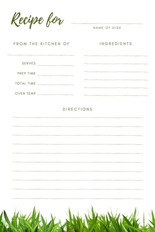 Green Leaves Illustration General Recipe Card – Templates By Canva With Regard To Restaurant Recipe Card Template