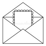 Greeting Card In Envelope Icon, Outline Style Stock Vector Within Small Greeting Card Template