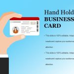 Hand Holding Business Card Example Ppt Presentation | Powerpoint for Business Card Template Powerpoint Free