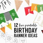Happy Birthday Banners To Print Free | Birthdaybuzz Within Free Printable Happy Birthday Banner Templates