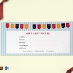 Happy Birthday Gift Certificate Design Template In Psd, Word pertaining to Indesign Gift Certificate Template