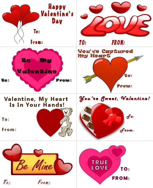Hearts Printable Valentines – About Family Crafts Inside Valentine Card Template For Kids