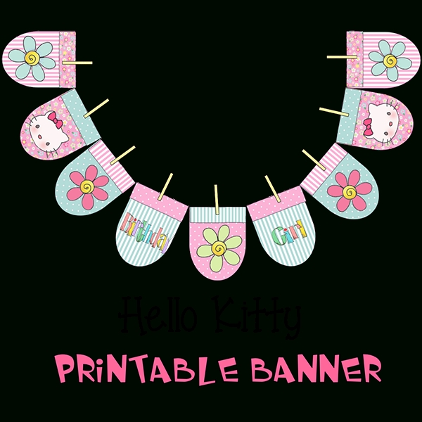 Hello Kitty Party Ideas Banner Is The Perfect Party Decoration. In Hello Kitty Birthday Banner Template Free