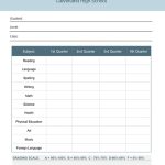 High School Report Card Template | Visme Within High School Student Report Card Template