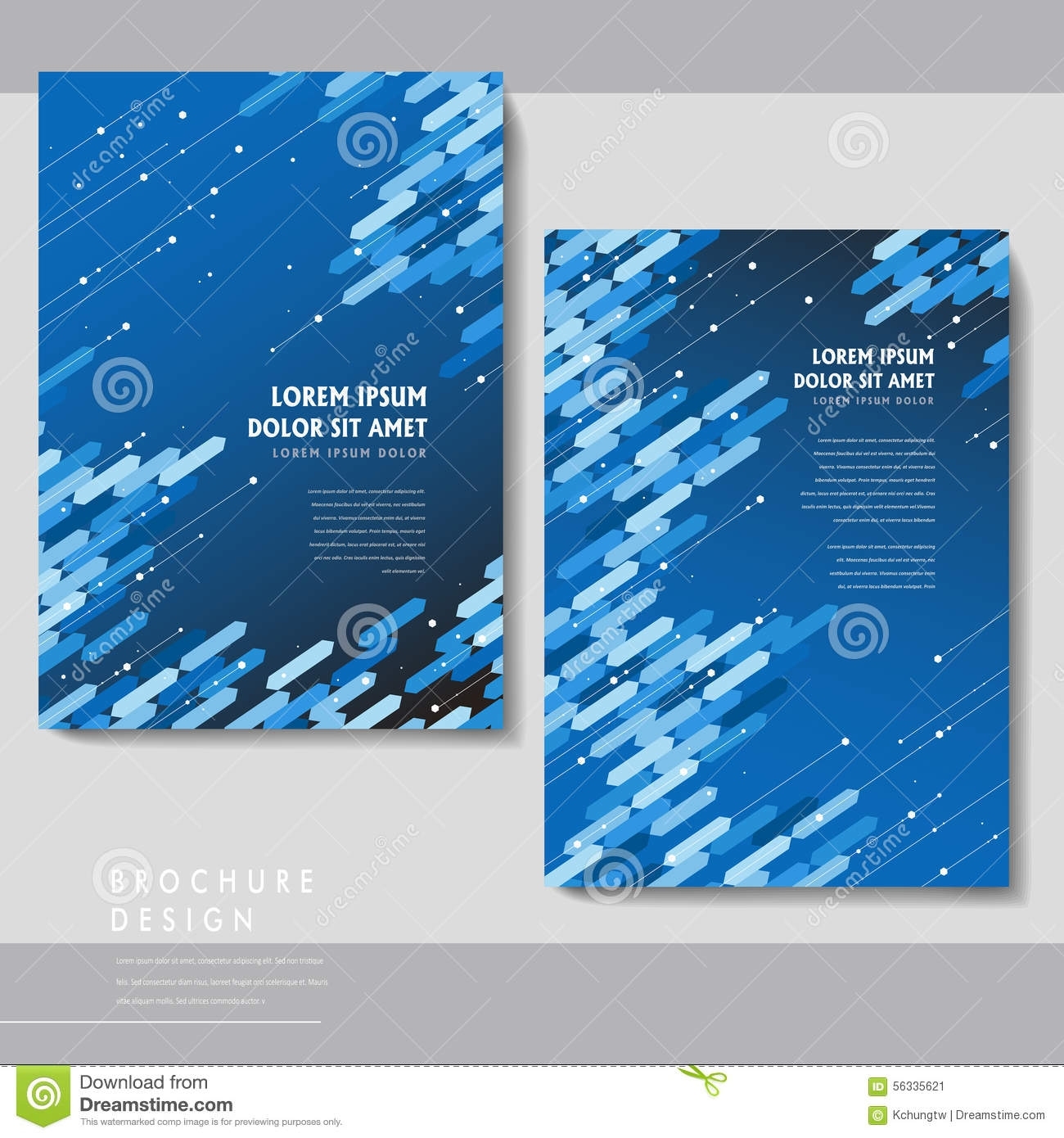 High-Tech Brochure Template Design Stock Vector - Illustration Of with regard to Technical Brochure Template