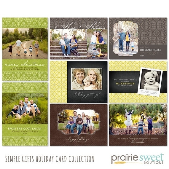Holiday Photo Card Templates For Photographers Simple Gifts Pertaining To Holiday Card Templates For Photographers