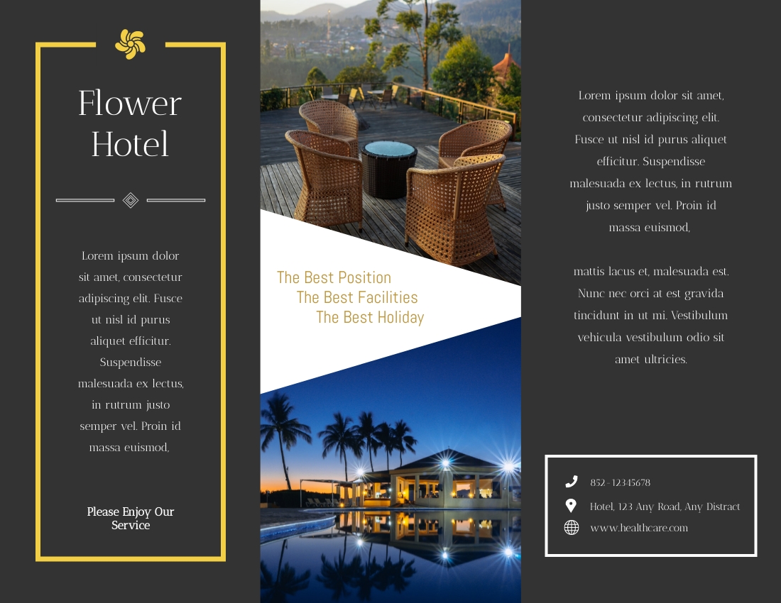 Hotel Introduction Brochure | Brochure Template Pertaining To Hotel Brochure Design Templates