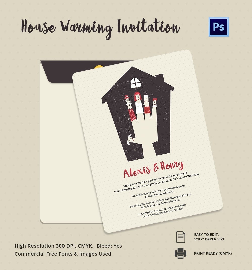 Housewarming Invitation Template – 30+ Free Psd, Vector Eps, Ai, Format Inside Free Housewarming Invitation Card Template