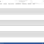 How Do I Make A Music Staff In Microsoft Word? | Techwalla Pertaining To Blank Sheet Music Template For Word