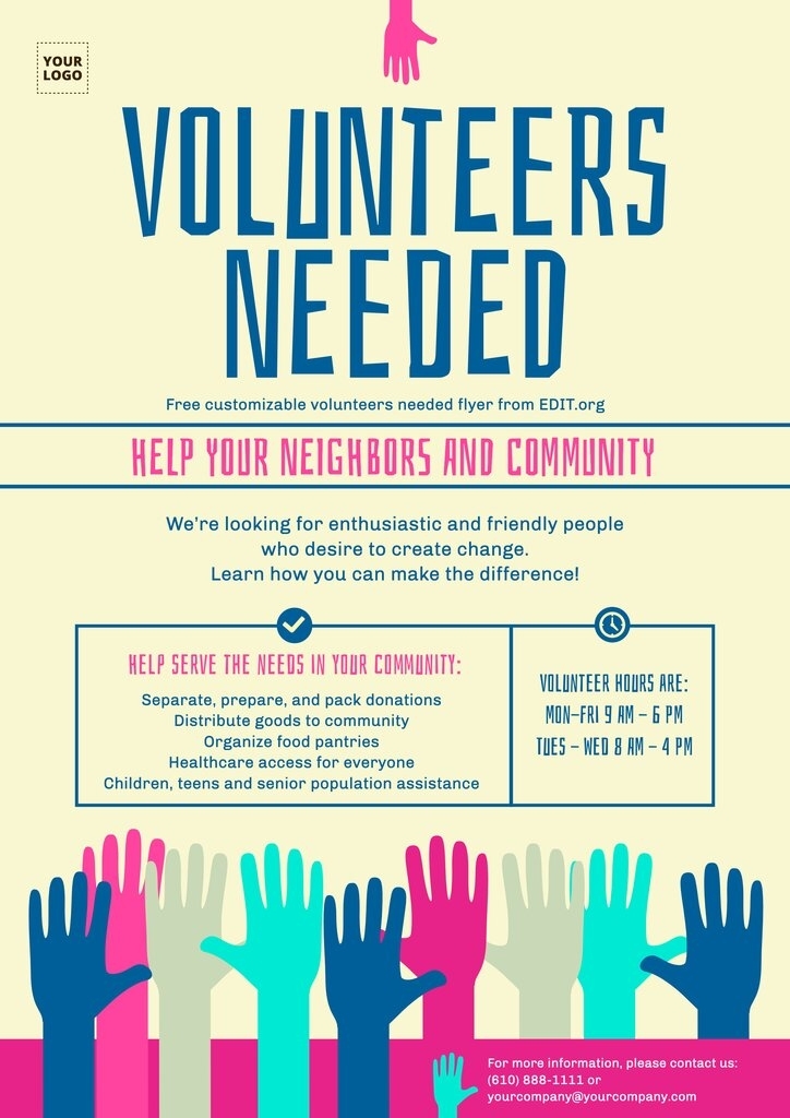How To Create Volunteers Wanted Signs Online Regarding Volunteer Brochure Template