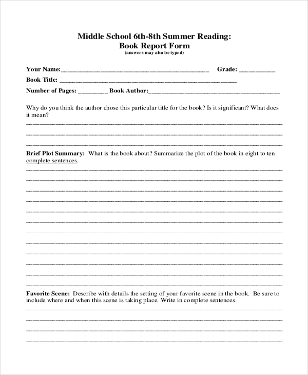 How To Do A Book Report 6Th Grade Pertaining To Book Report Template 6Th Grade