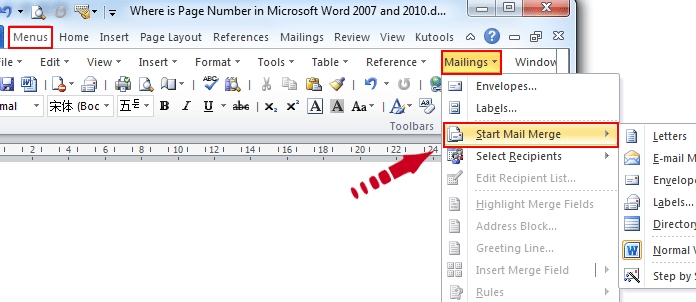 How To Do A Mail Merge In Word 2010 In How To Create A Mail Merge Template In Word 2010