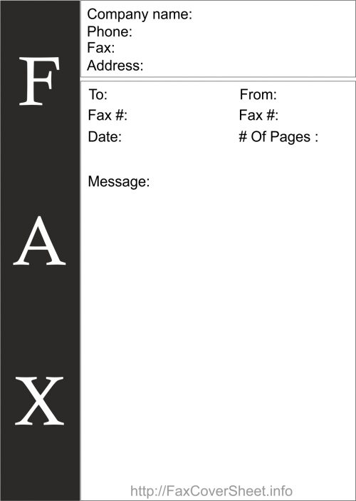 How To Find Blank Fax Cover Sheet Within Microsoft Word Regarding Fax Template Word 2010