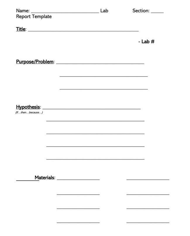 How To Write A Lab Report (20 Free Templates) – Word | Pdf For Lab Report Template Word