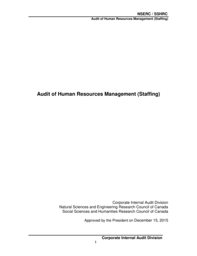 Hr Audit Report – Examples, Format, Pdf | Examples For Sample Hr Audit Report Template