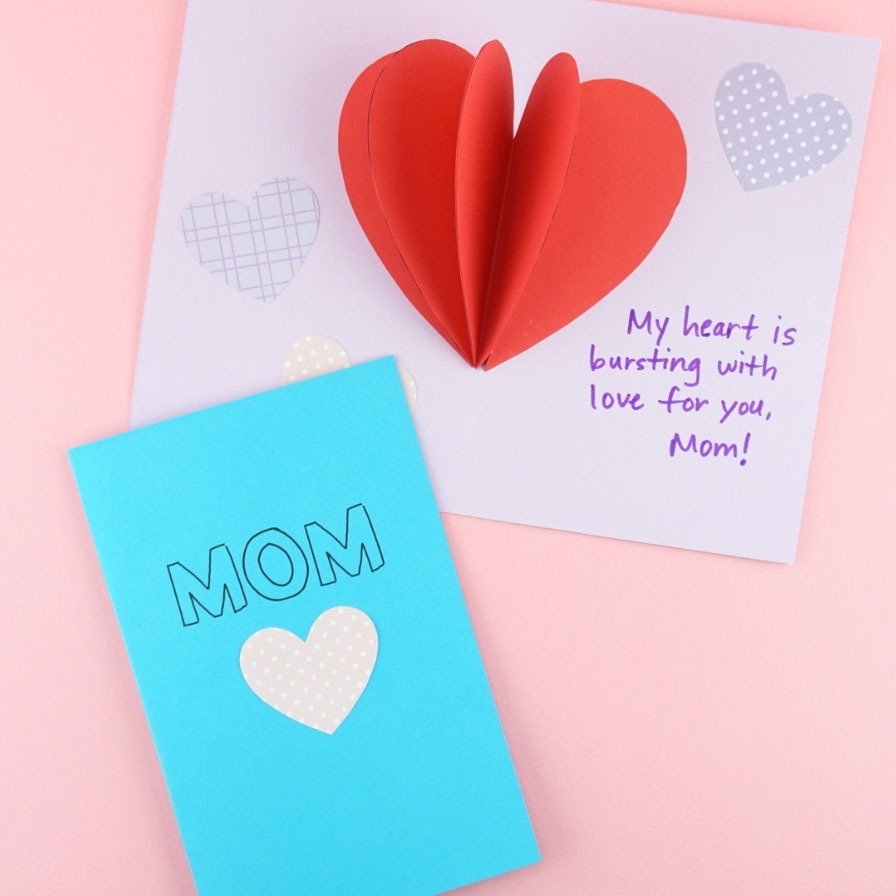I Love You Pop Up Card Template With I Love You Pop Up Card Template
