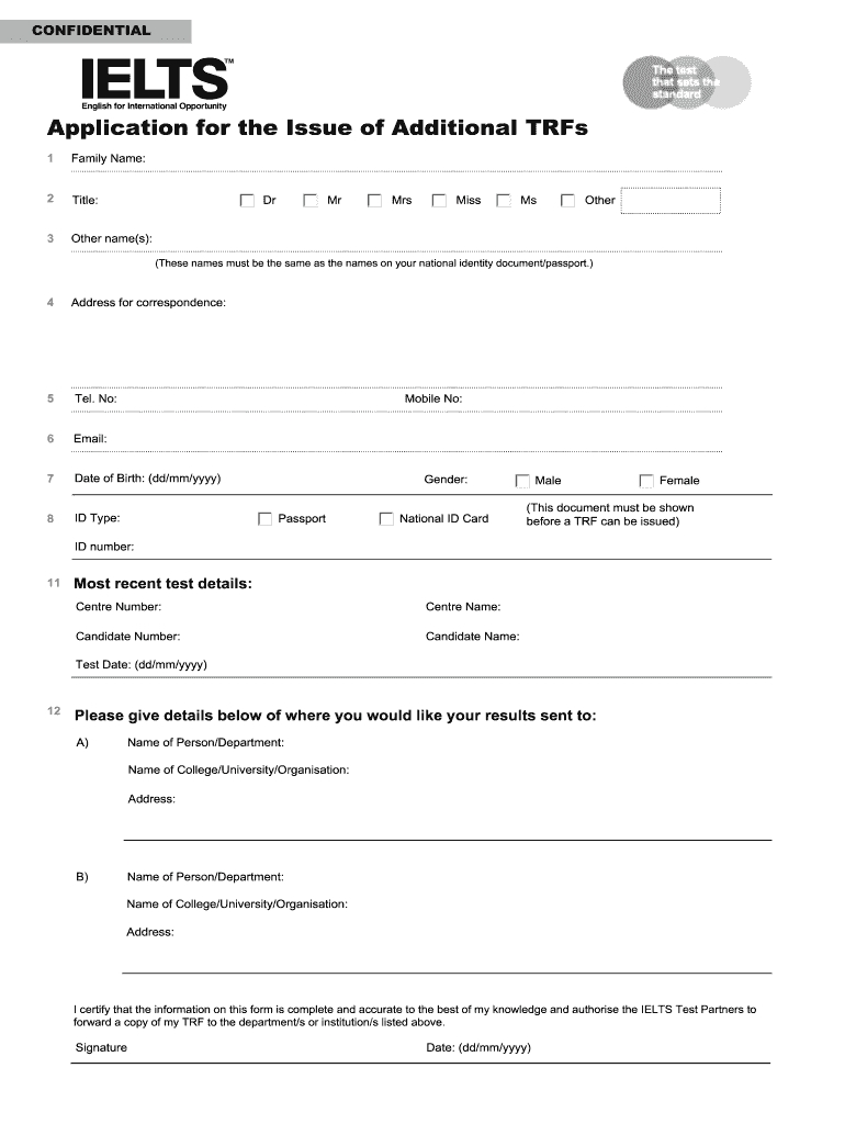 Ielts Test Report Form Pdf 2020 – Fill And Sign Printable Template Throughout Test Result Report Template