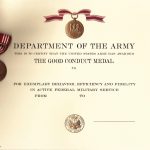 Images Database - Orders &amp; Medals Society Of America inside Army Good Conduct Medal Certificate Template