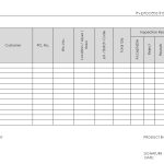 In Process Inspection Form Intended For Part Inspection Report Template