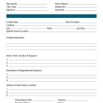 Incident Report Form Template Doc – New Creative Template Ideas Regarding Incident Report Template Microsoft