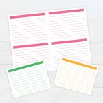 Index Card Template Pdf : Editable Blank Recipe Binder Book Digital With Regard To Blank Index Card Template